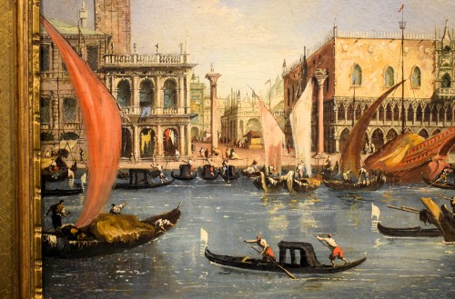 Venise, bassin de Saint-Marc - école italienne fin 18e siècle - Louis XVI